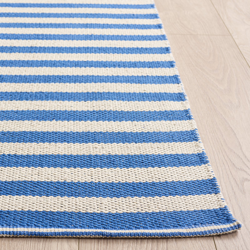 Tapis en coton tissé à la main Haq moule, Tapis de couloir 2 pi 3 po x 8 pi