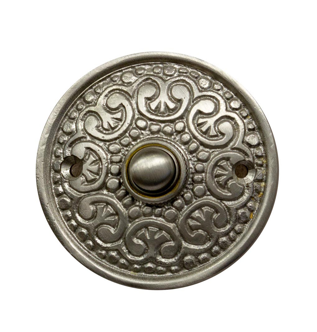 Ornate Round Doorbell Button Qualarc