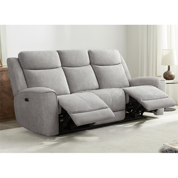 Gia 87.8'' Square Arms Power Reclining Sofa with USB Port