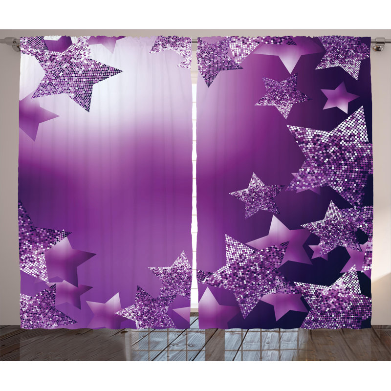 Corrie Semi Sheer Curtain Pair, 54" W x 90" L