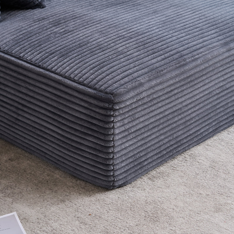 Chaise longue surdimensionnée pour le salon, Grey