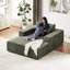 Fauteuil en velours côtelé de 75 pouces - aucun assemblage requis, canapé-lit moderne moelleux, oreiller, chaise longue pour usage intérieur, salon de chambre à coucher-728273366