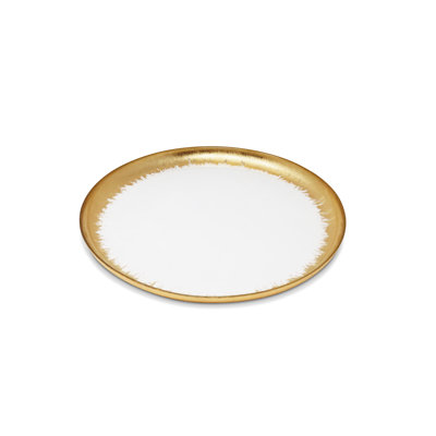 Assiette plate en verre 11 po Marlina, ensemble de 4