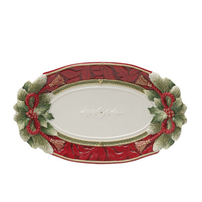 Fitz and Floyd Holiday Home Platter