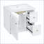 Meuble-lavabo mural 24 po avec rangement en verre