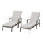 Outdoor Metal Chaise Lounge , Cushion Included