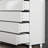 3-Tier Display Cabinet with LED Lights and Storage Drawers