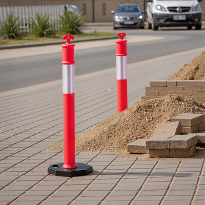 Panneaux de délimitation du trafic avec base lestée de 48 po