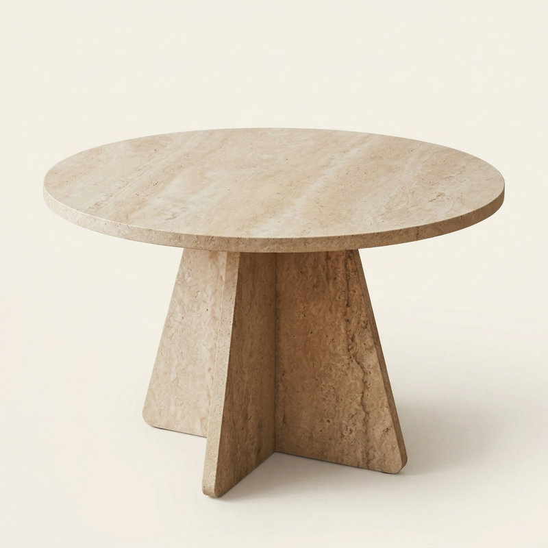Aurelie Pedestal Round Coffee Table