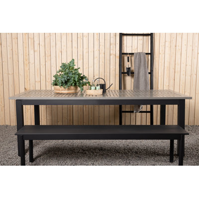 Jayesh Rectangular Extendable Outdoor Dining Table