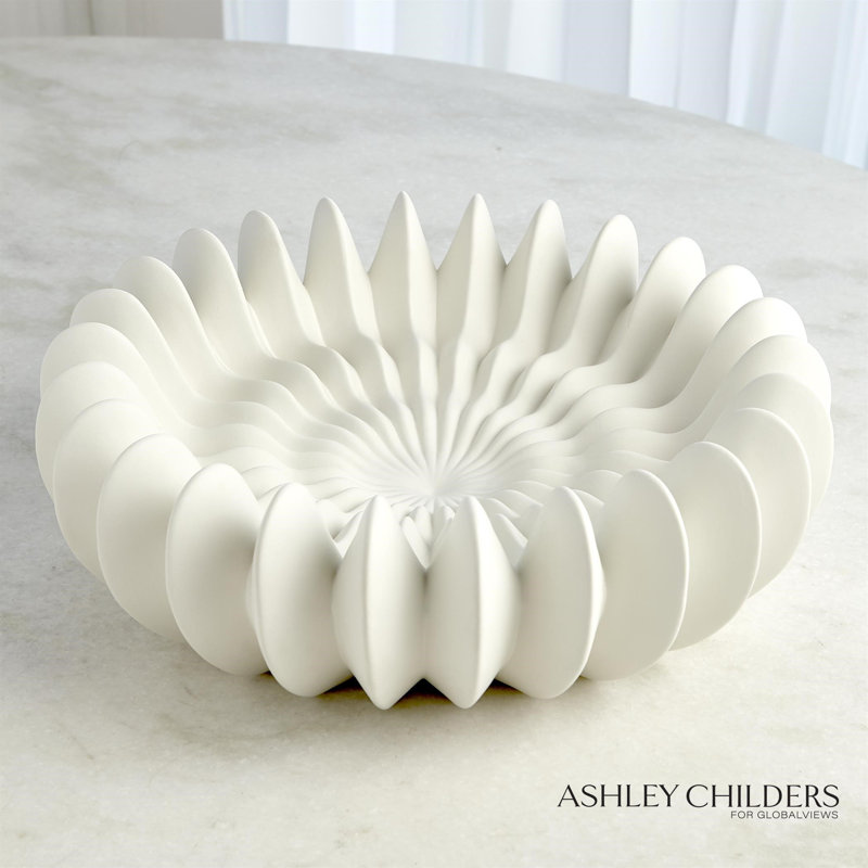 Spicchi Line Bowl-Matte White