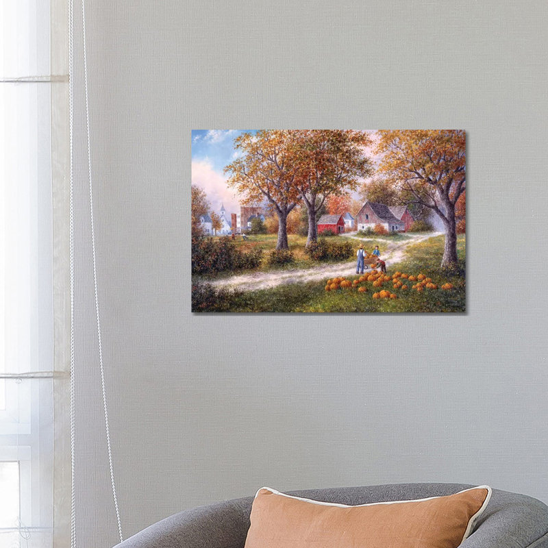 Pumpkin Harvest 1 Piece Wrapped Canvas Painting, 66.04 cm H x 45.72 cm W x 1.91 cm D