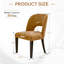 Chaise de salle à manger rembourrée sans accoudoirs avec dossier haut (ensemble de 4)-1172760979