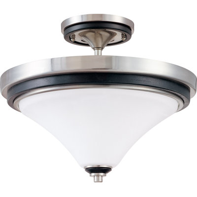 Helle Glass Semi Flush Mount