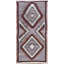 Gray Antique Tribal Geometric Design Navajo Flat Woven Native American Rug