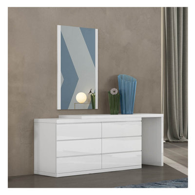 Hostetler High Gloss Dresser Extension Piece