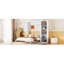 Lit escamotable double pleine grandeur avec tablettes-1173683183