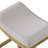  Parker Backless Saddle Counter Stool, Natural, Cream Upholstery, 4 Pack