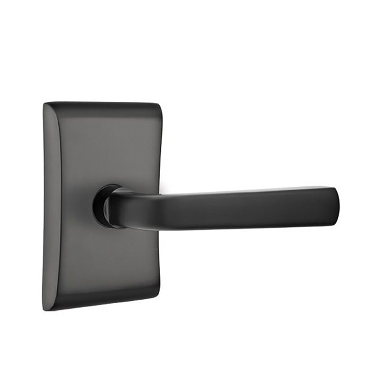 Poignée de porte avec rosette Sion, Gauche, Dos plat