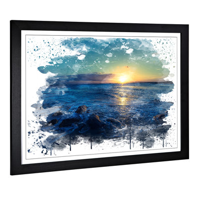 Beautiful Sunset Seascape - Wall Art