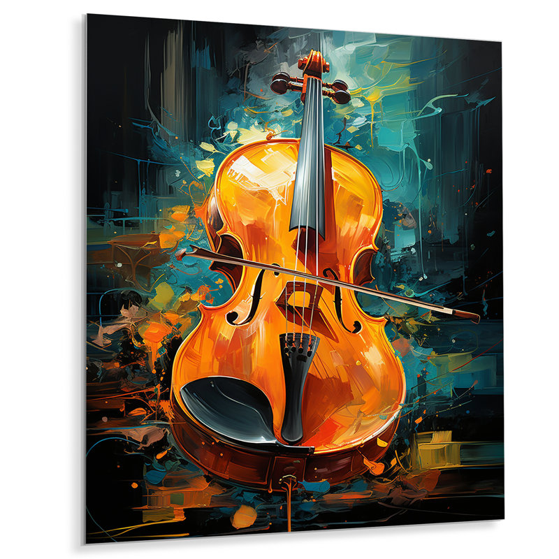 «Violin Tribute Jazzed Jade» sur, H 20 po x l 12 po x P 1 po