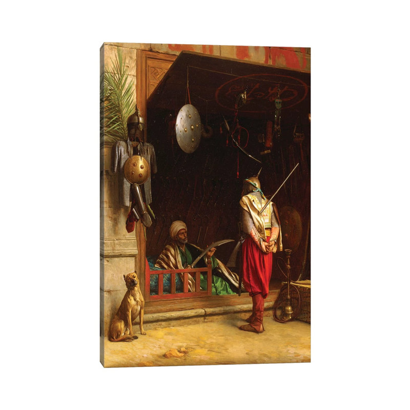 The Arms Market in Cairo 1 Piece Wrapped Canvas Painting