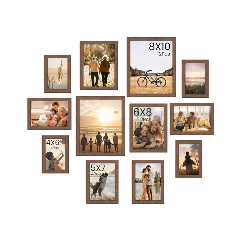 Brown Storage Picture Frame - Set of 12