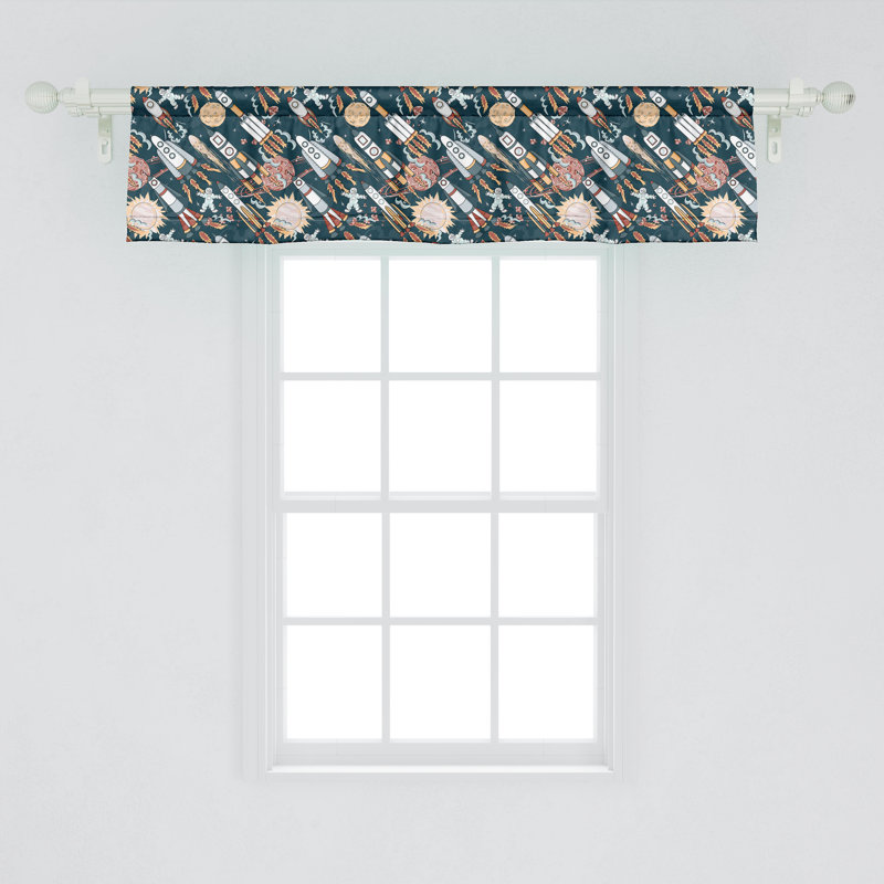 Ensemble de 2 cantonnières Ambesonne Spaceship 51923, 54'' W x 12'' L
