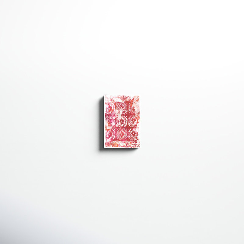 «Global Fuchsia I», impression sur toile, H 12 po x l 8 po