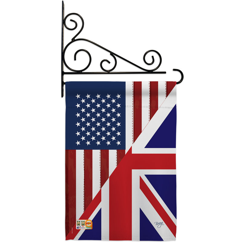 Double Sided 18.5'' H x 13'' W Polyester Flag Set
