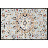 Walton Oriental Area Rug in Light Blue/Beige