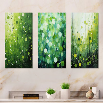 Quirky Quarters Botanical - Abstract Popart, ensemble de 3 impressions sur métal