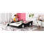 Lit plateforme double en forme de voiture de course avec roues, noir-1880660541-1880660542