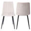 Aspen 1200mm foiled rect. table & 4 fabric chair Set-124198364-124198325
