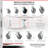 4 Piece Phenolic Caster Set
