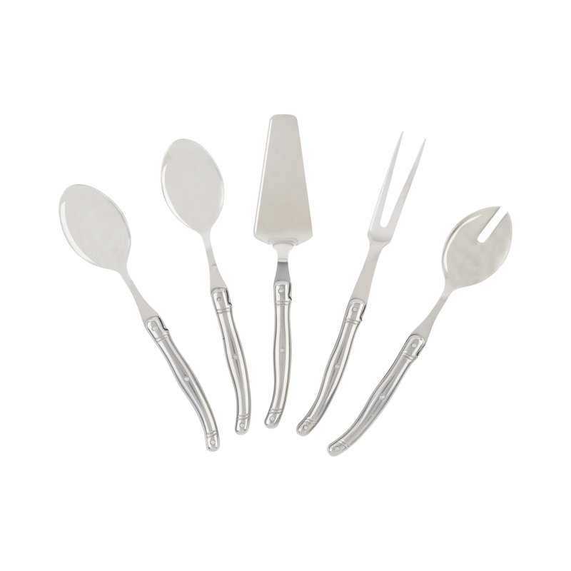 French Home Laguiole 5 Piece Hostess Set, Silver