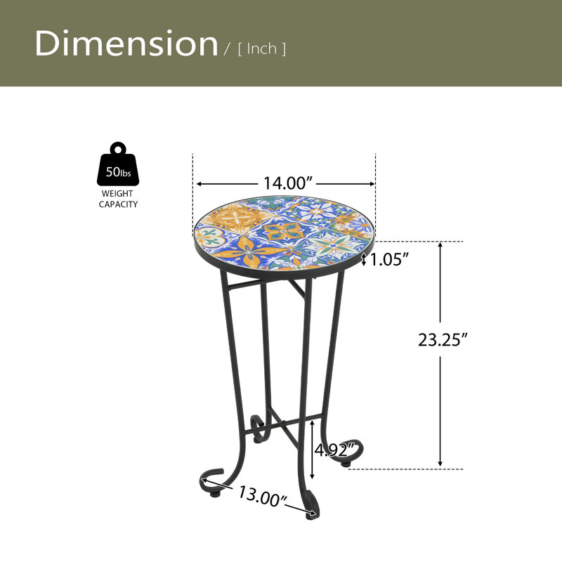 Table d'appoint de patio
