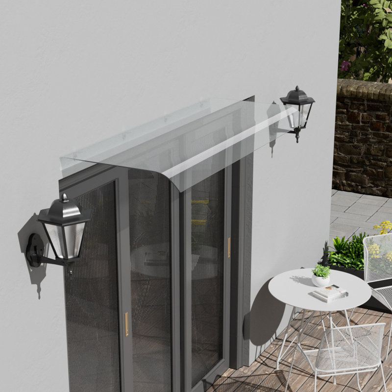 Dakota Fields Plastic Cover Retractable Door / Window Awning