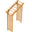 Jardin jaune - arche de mariage en bois plante grimpante structure en bois massif occasion croissance dans la cour