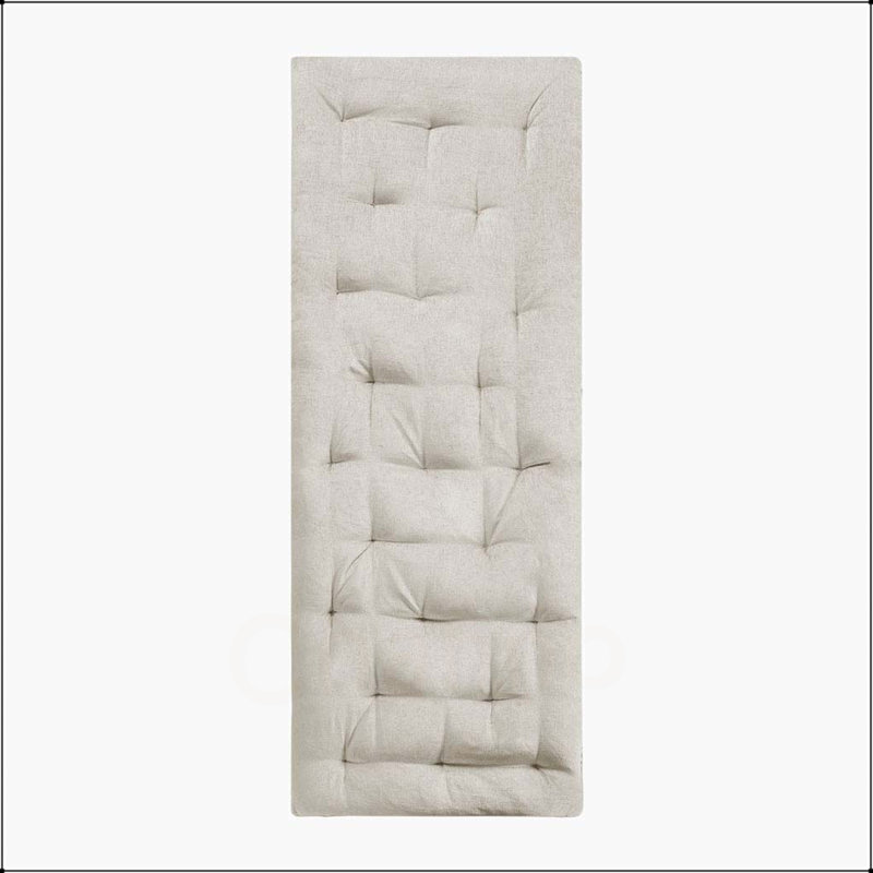 Coussin de sol en poly chenille, Ivoire ivoire