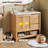 Zoren 36" Wide Modern Wood Bathroom Vanity with Ceramic Sink, Drawers, Sliding Cabinet Door & Open Shelf for Bathroom