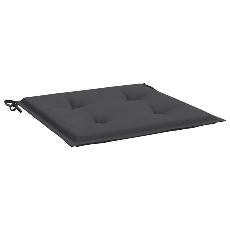 Outdoor Seat Cushion, 19.7" x 19.7" x 1.2", Anthracite