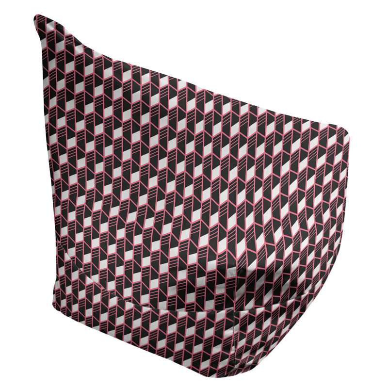 Petite chaise à sacs à billes & Leffel, Pas de bourre, Corail, H 120 po x l 2 po x P 60 po