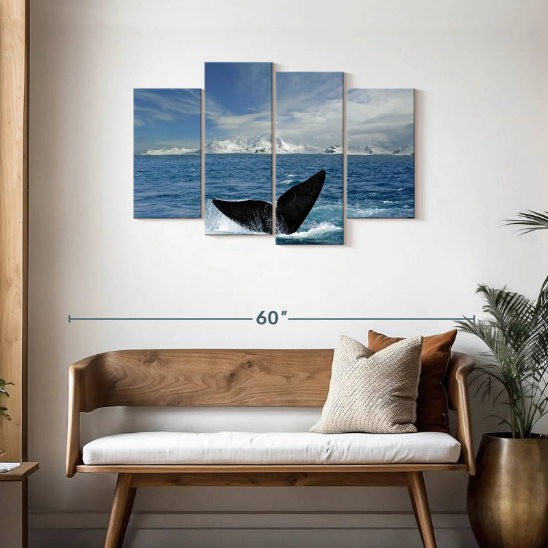 Nicci Antarctic Whale Tail, 27" H x 43" W