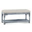 Summer Retreat Wicker Shelf Storage Bench-71425204-71425234