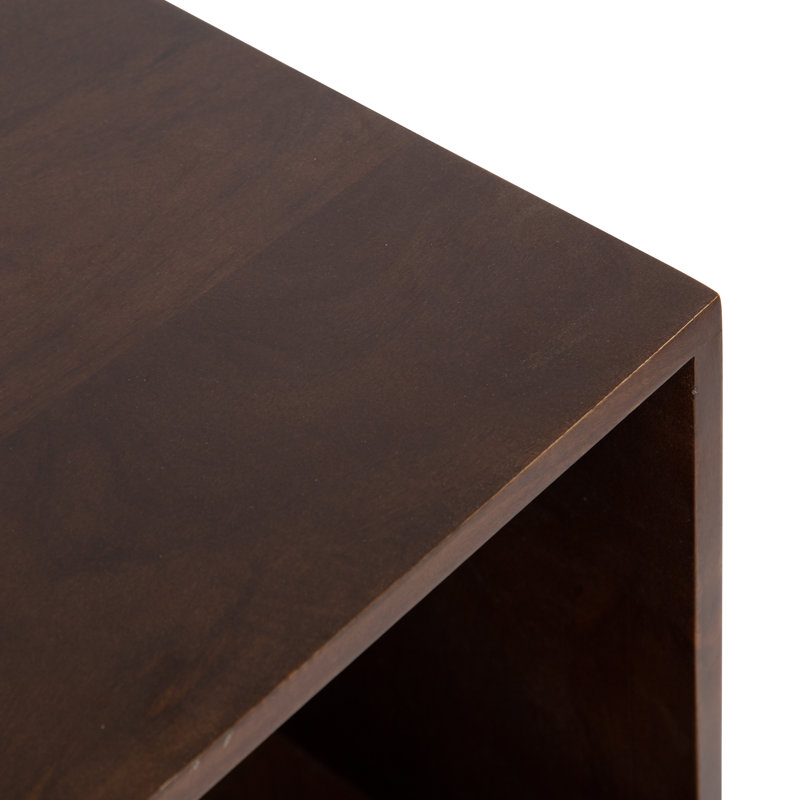 Console en bois massif 38 po Pietrzak, Walnut Brown