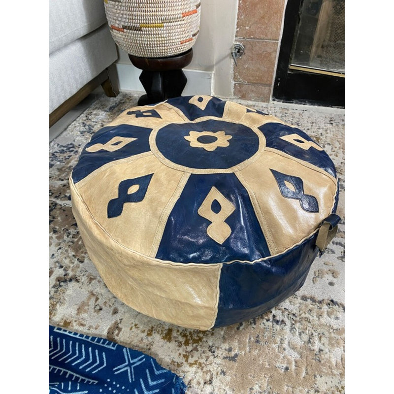 Pouf en cuir Cornatzer