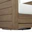 Fauteuil pivotant en eucalyptus de Santiago