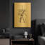 «Dance figure 2» par Stellar Design Studio, art mural en métal doré, 16 po x 24 po-133036861