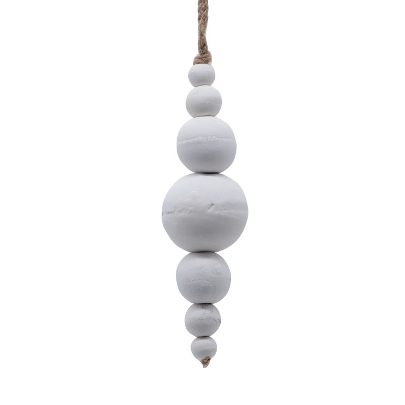 Ornement boule de Noël Gavinn, Blanc